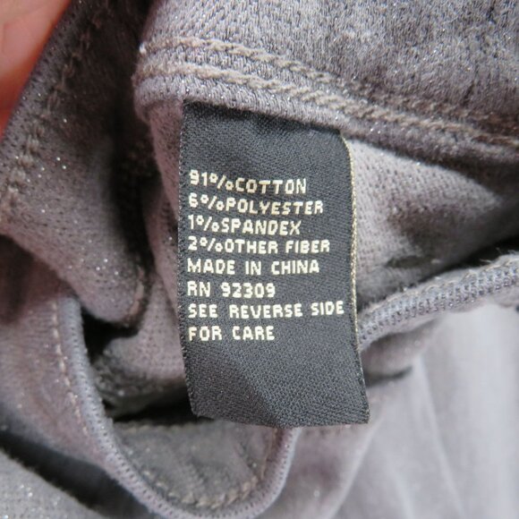 DG2 By Diane Gilman Jeans Womens Size 22W Gray Glitter Denim Stretch - Picture 5 of 10